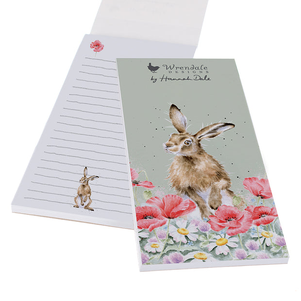 Wrendale "Field of Flowers" Hare Magnetic Shopping Pad