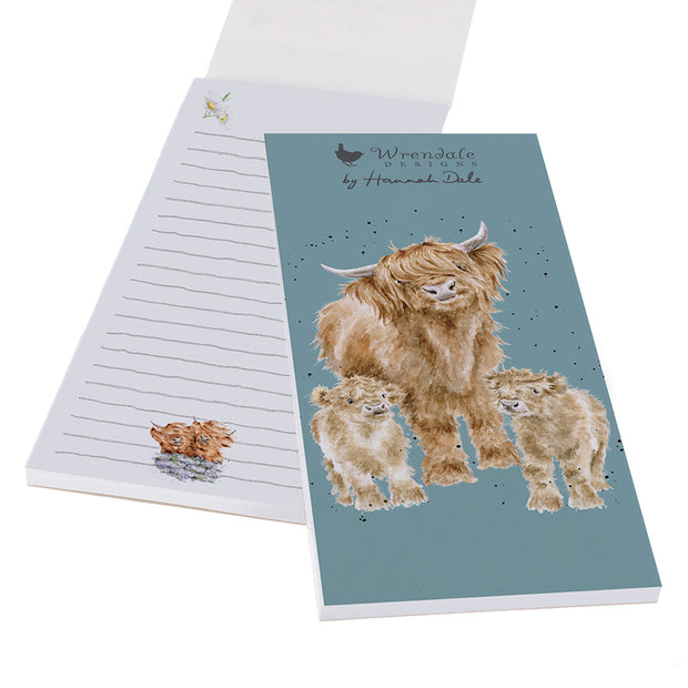 Wrendale Highland Wishes' Highland Cow Magnetic Shopping Pad