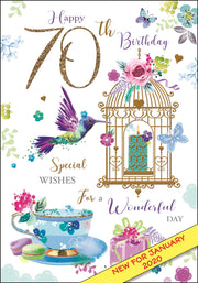 Jonny Javelin 70th Birthday Card