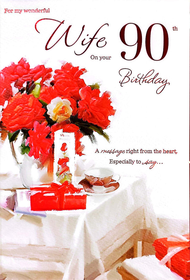 ICG Wife 90th Birthday Card