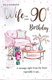 ICG Wife 90th Birthday Card