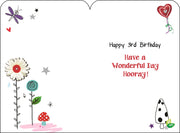 Jonny Javelin 3rd Birthday Card