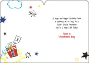 Jonny Javelin Grandson 6th Birthday Card