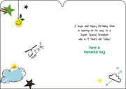 Jonny Javelin Grandson 9th Birthday Card