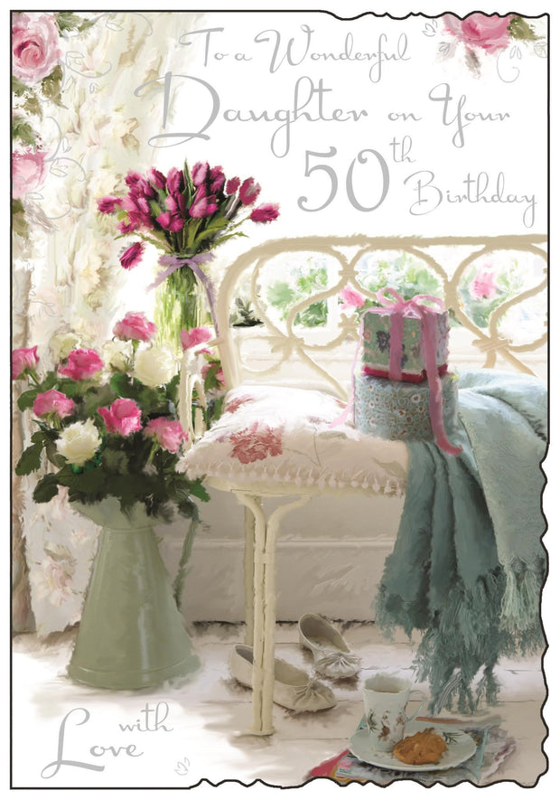 Jonny Javelin Daughter 50th Birthday Card