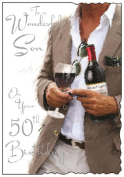 Jonny Javelin Son 50th Birthday Card