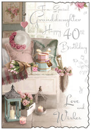 Jonny Javelin Granddaughter 40th Birthday Card