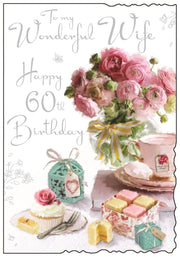 Jonny Javelin Wife 60th Birthday Card