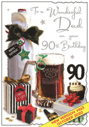 Jonny Javelin Dad 90th Birthday Card
