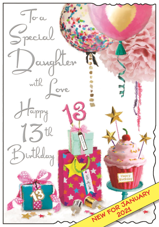 Jonny Javelin Daughter's 13th Birthday Card