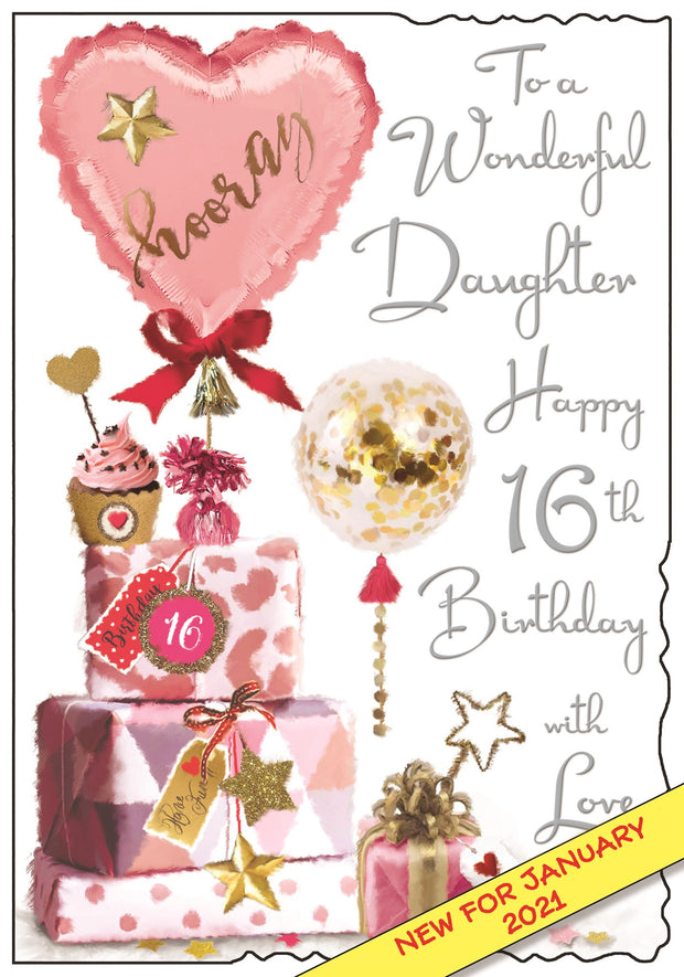 Jonny Javelin Daughter's 16th Birthday Card