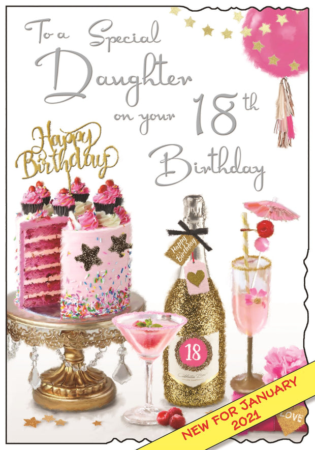 Jonny Javelin Daughter 18th Birthday Card