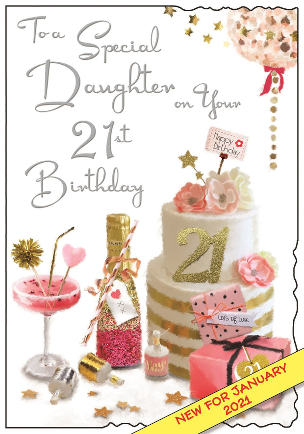 Jonny Javelin Daughter 21st Birthday Card