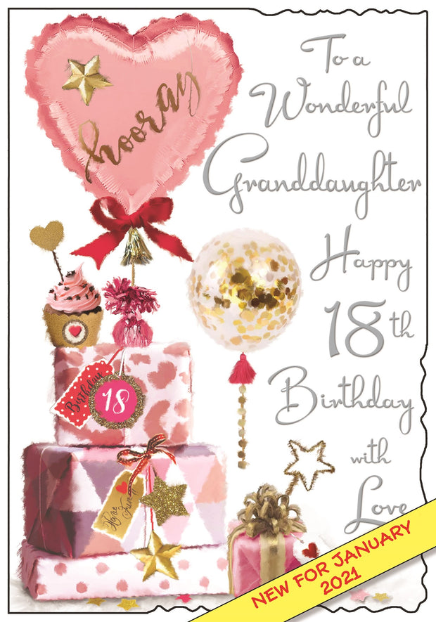 Jonny Javelin Granddaughter 18th Birthday Card