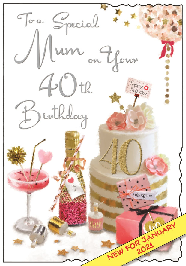 Jonny Javelin Mum 40th Birthday Card