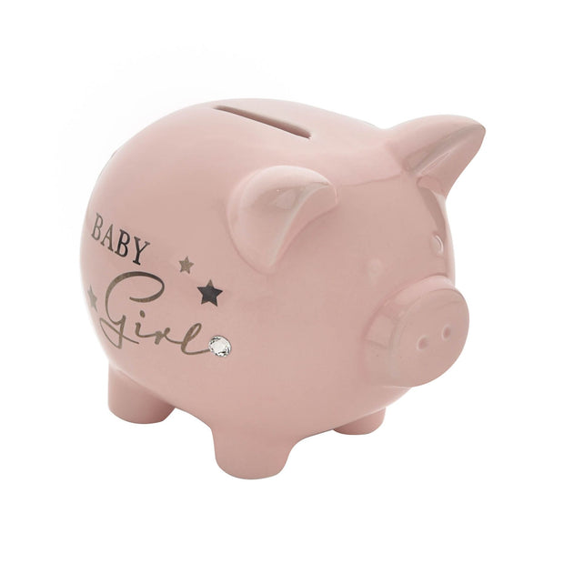 Bambino Ceramic Baby Girl Piggy Bank