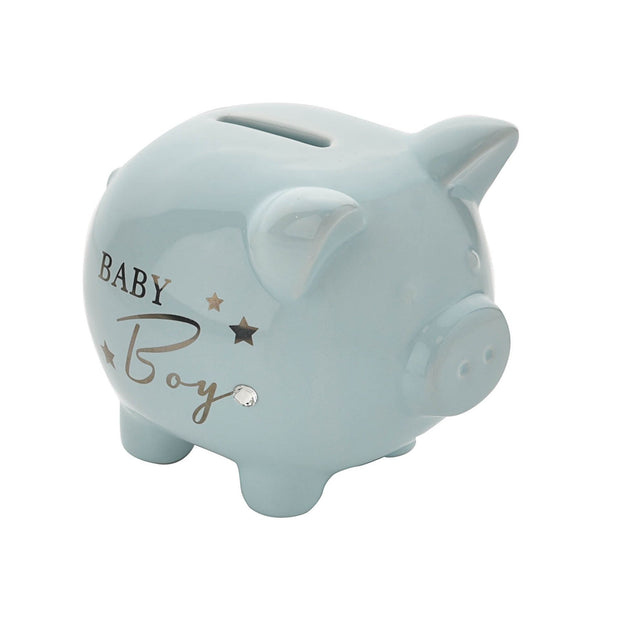 Bambino Ceramic Baby Boy Piggy Bank