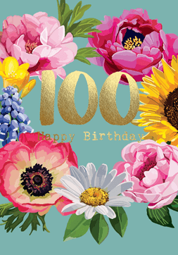 Sarah Kelleher 100th Birthday Card