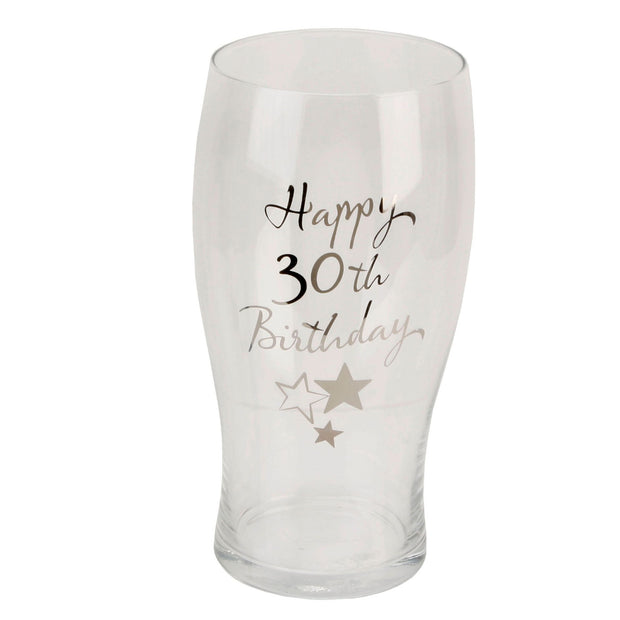 30th Beer Glass