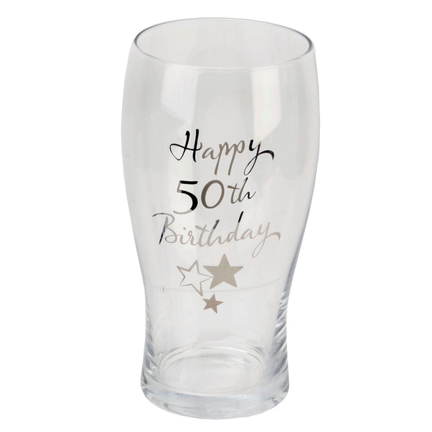 50th Beer Glass