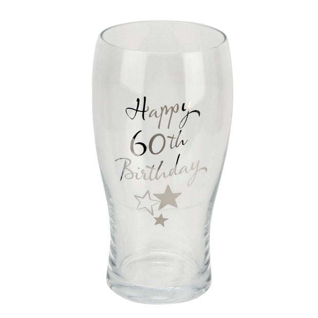 60th Beer Glass