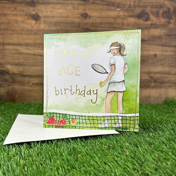 Alex Clark Tennis Birthday Card*