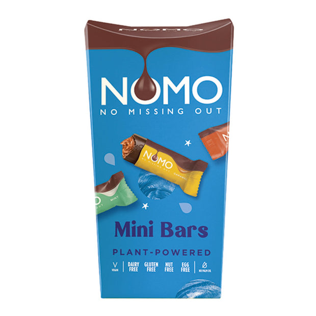 Nomo mixed share carton of 12 mini caramel filled bars 140g