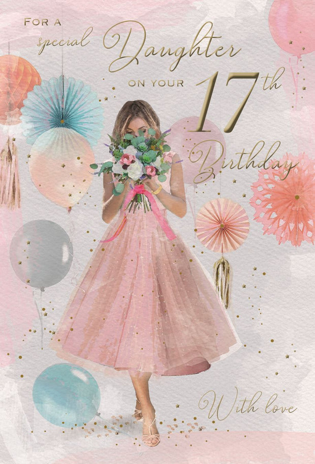 ICG Daughter 17th Birthday Card