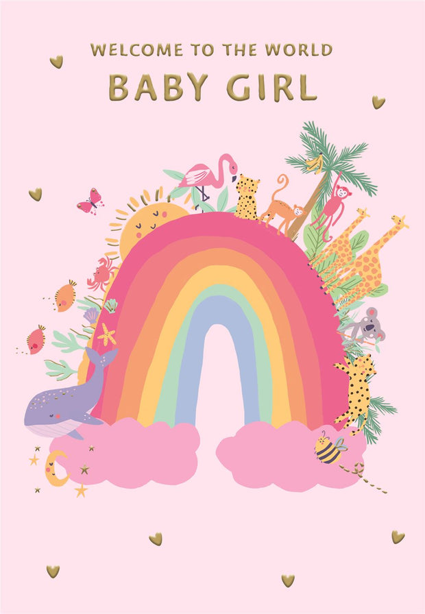 ICG New Baby Girl Card