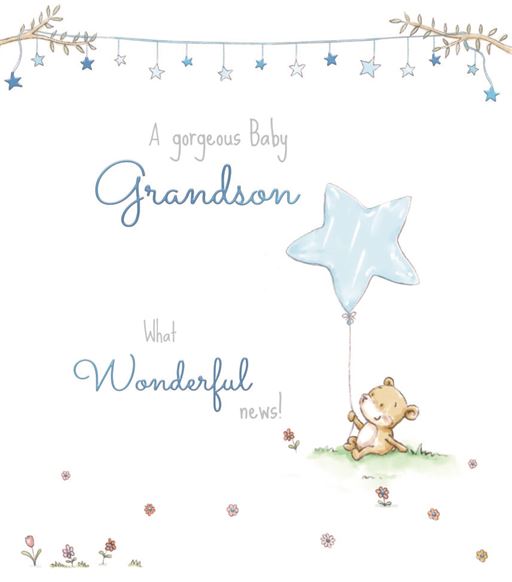ICG Birth of Your Grandson Card
