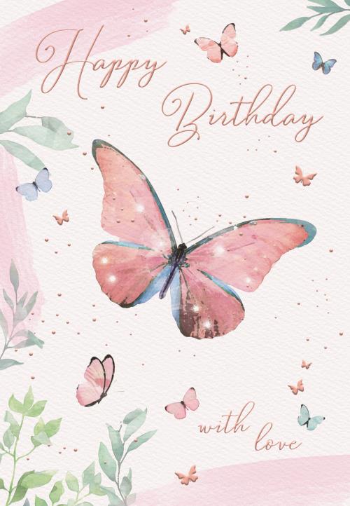 ICG Butterfly Birthday Card*