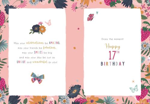 ICG Daughter 17th Birthday Card