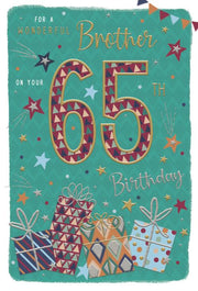 ICG Brother 65th Birthday Card