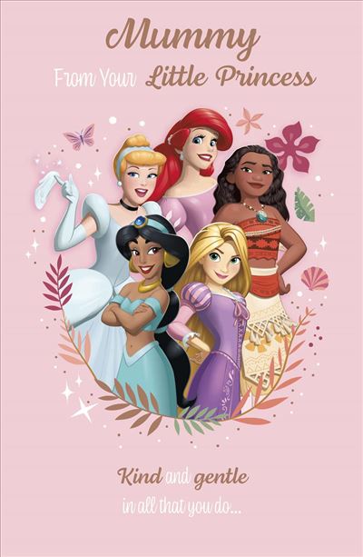 Carlton Cards Disney Princess Mummy Birthday Card