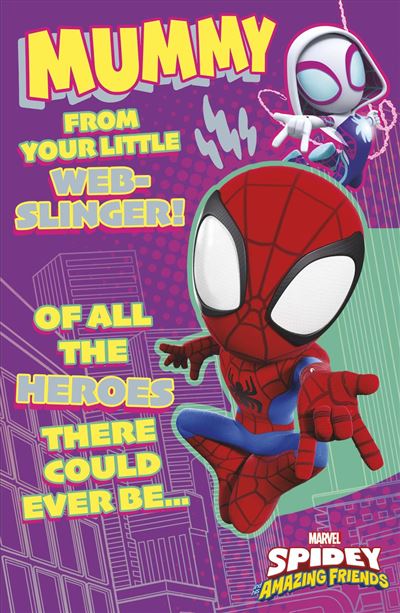 Carlton Cards Marvel Spiderman Mummy Birthday Card