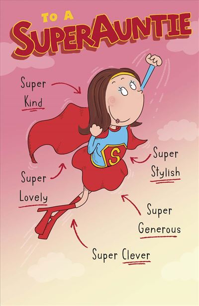 Hanson White Auntie Birthday Card