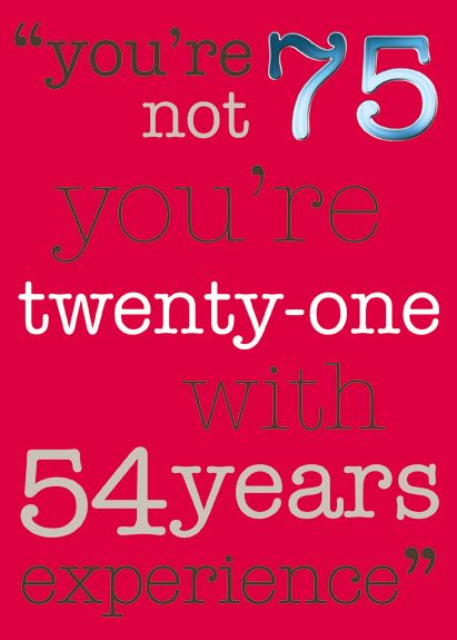 Paper House 75th Birthday Card*