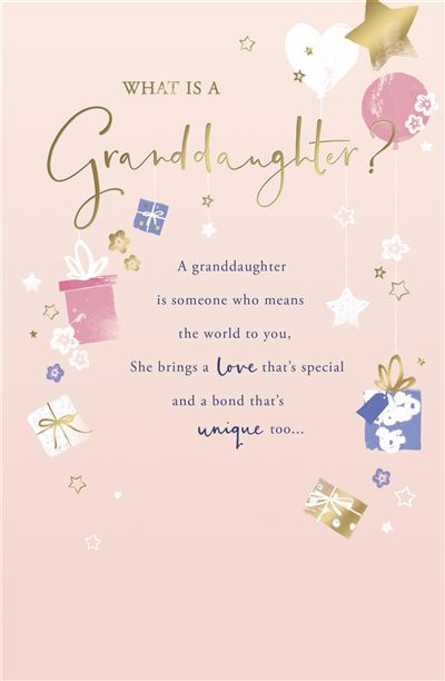 Gibson Granddaughter Birthday Card