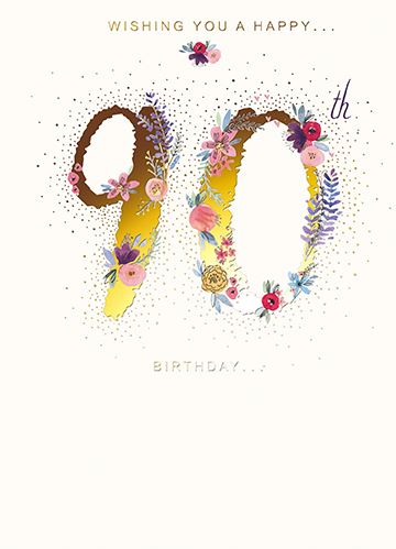 Paper House 90th Birthday Card*