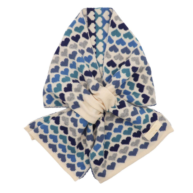 Zelly Blue Pull Through Heart Scarf**