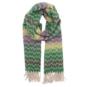 Zelly Winter Weight Green Wave Scarf**