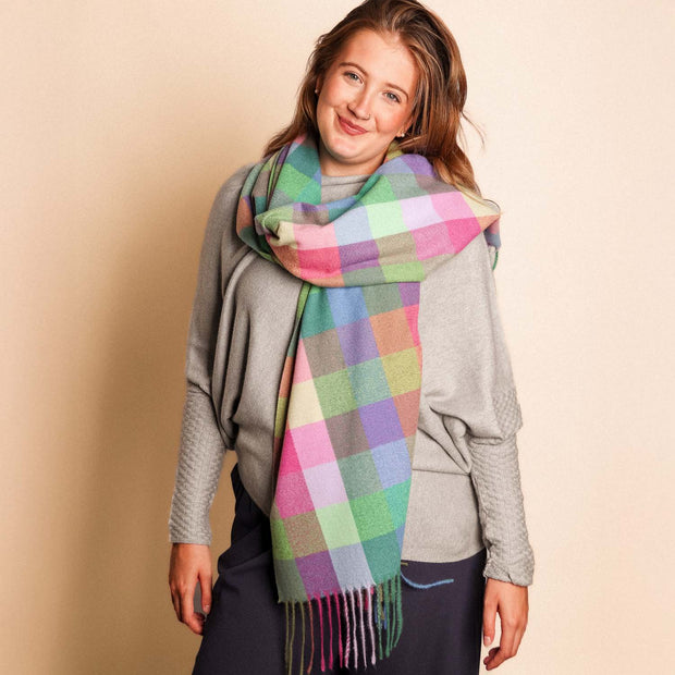 Zelly Winter Weight Multi Coloured Scarf**