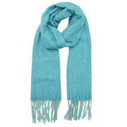 Zelly Winter Weight Turquoise Fleck Scarf**
