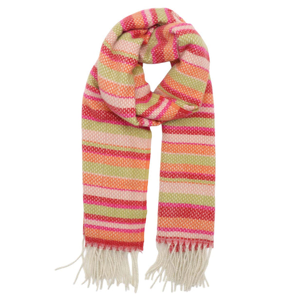 Zelly Winter Weight Orange Stripe Scarf**