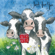 Paper House Cows & Presents Birthday Card*