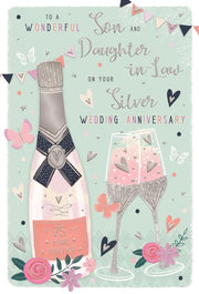 ICG Son & Daughter in Law Silver Anniversary Card*