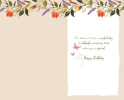 ICG Butterfly & Flowers Birthday Card