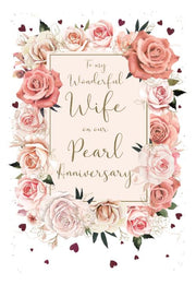 ICG Wife Pearl Anniversary Card*