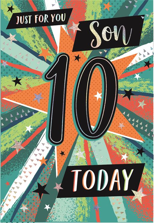 ICG Son 10th Birthday Card