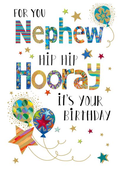 Nigel Quiney Nephew Birthday Card*